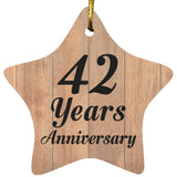 42nd Anniversary 42 Years Anniversary - Star Ornament C