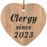 Clergy Since 2023 - Heart Ornament C