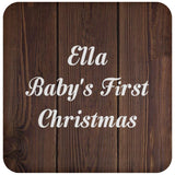 Ella Baby's First Christmas - Drink Coaster D