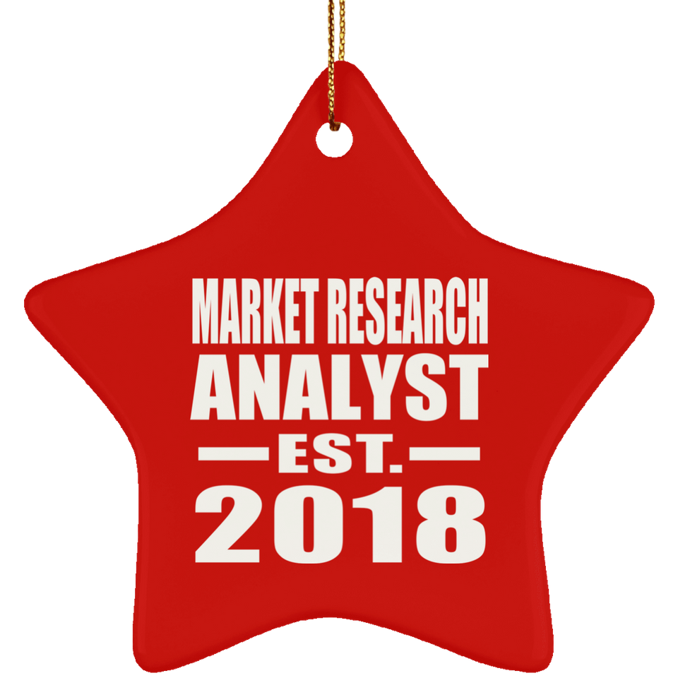 Market Research Analyst Established EST. 2018 - Star Ornament