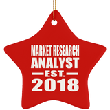 Market Research Analyst Established EST. 2018 - Star Ornament