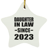 Daughter In Law Since 2023 - Star Ornament