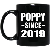 Poppy Since 2019 - 11oz Coffee Mug Black