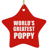 World's Greatest Poppy - Star Ornament