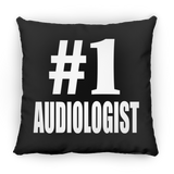 Number One #1 Audiologist - Throw Pillow Black