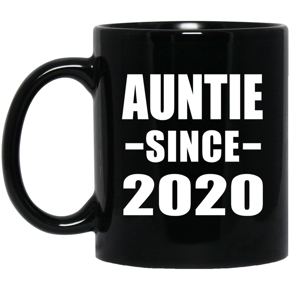 Auntie Since 2020 - 11oz Coffee Mug Black