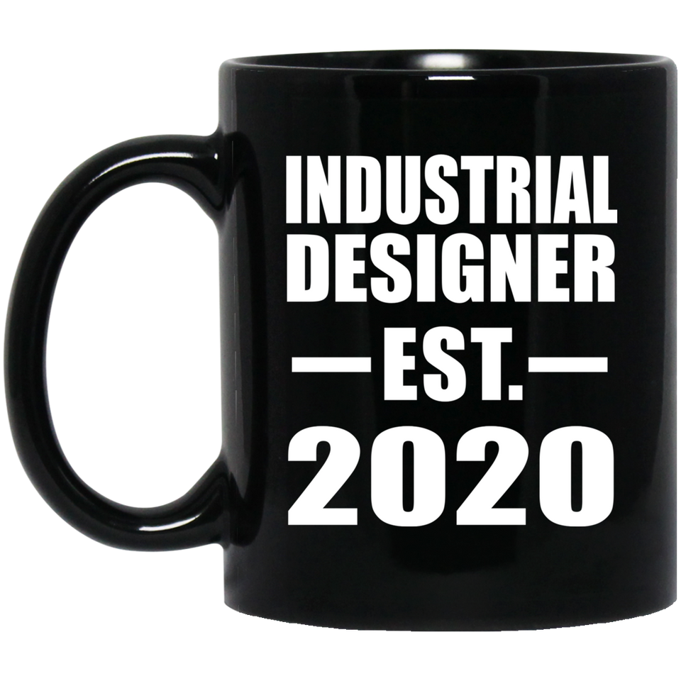 Industrial Designer Established EST. 2020 - 11oz Coffee Mug Black