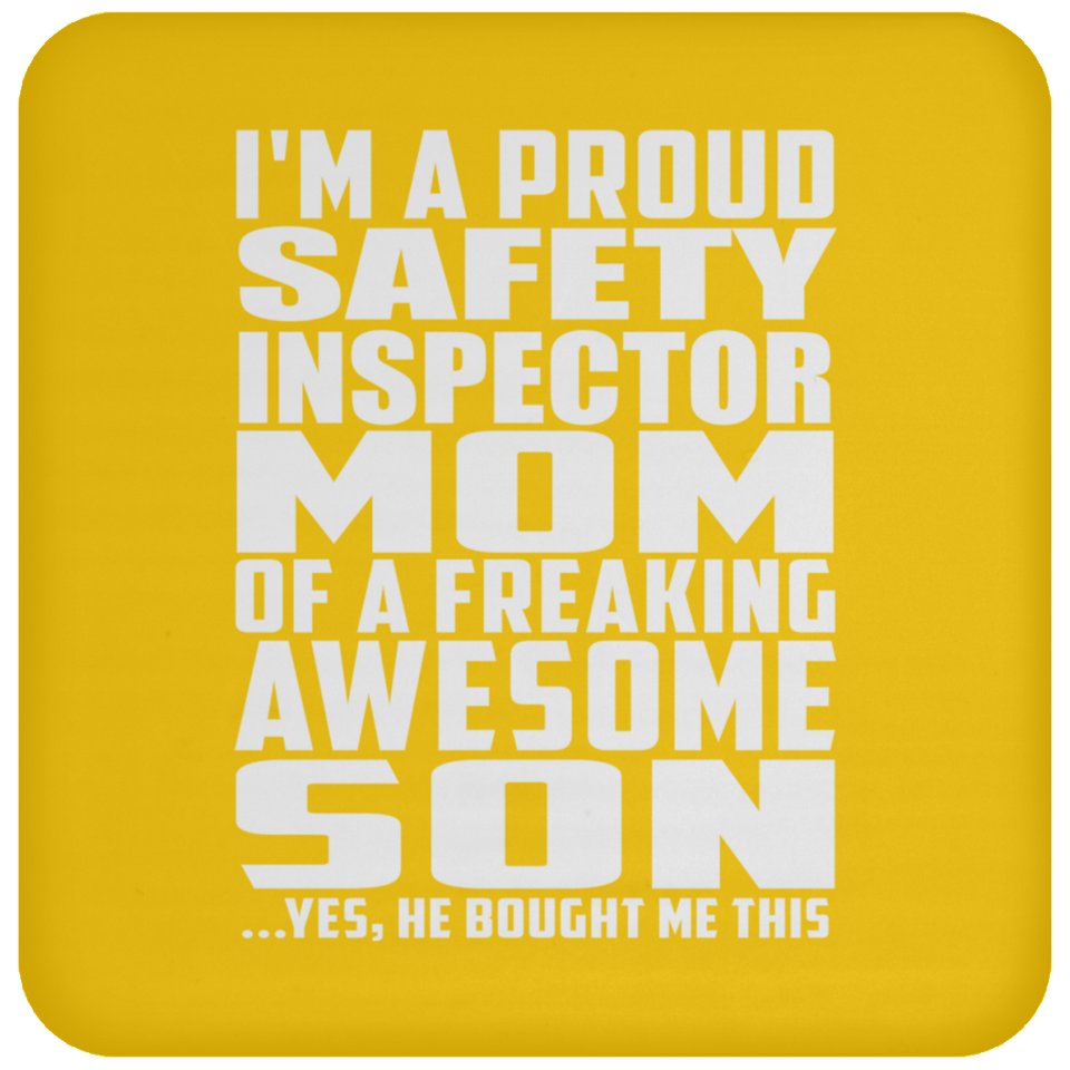 Proud Safety Inspector Mom Of Awesome Son - Drink Coaster