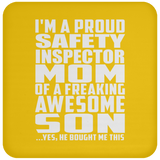 Proud Safety Inspector Mom Of Awesome Son - Drink Coaster
