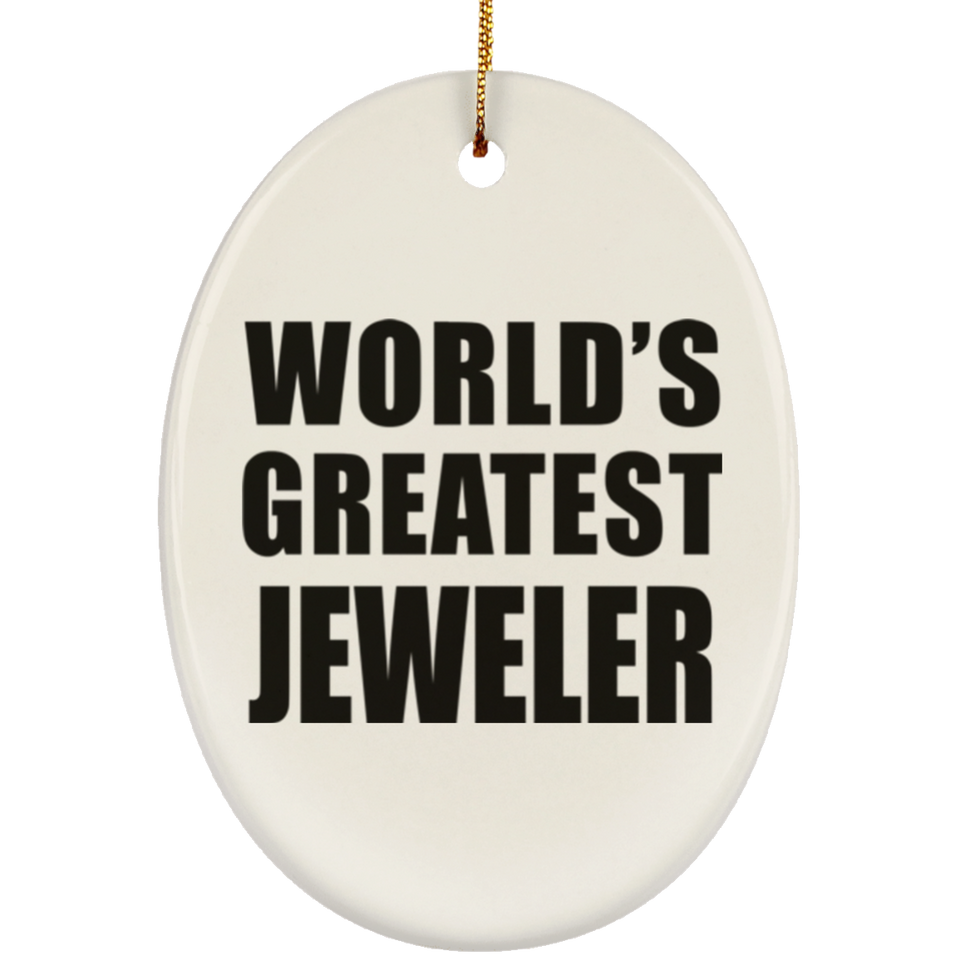 World's Greatest Jeweler - Oval Ornament