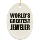 World's Greatest Jeweler - Oval Ornament