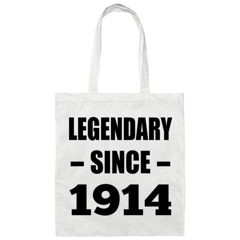 110th Birthday Legendary Since 1914 - Tote Bag White