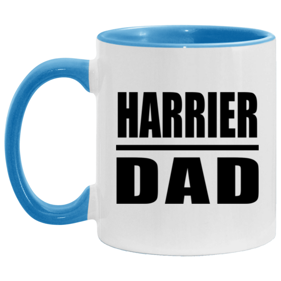 Harrier Dad - 11oz Accent Mug Blue