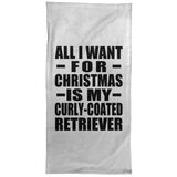 All I Want For Christmas Is My Curly-Coated Retriever - Hand Towel