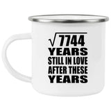 88th Anniversary Square Root of 7744 Years Still In Love - 12oz Camping Mug