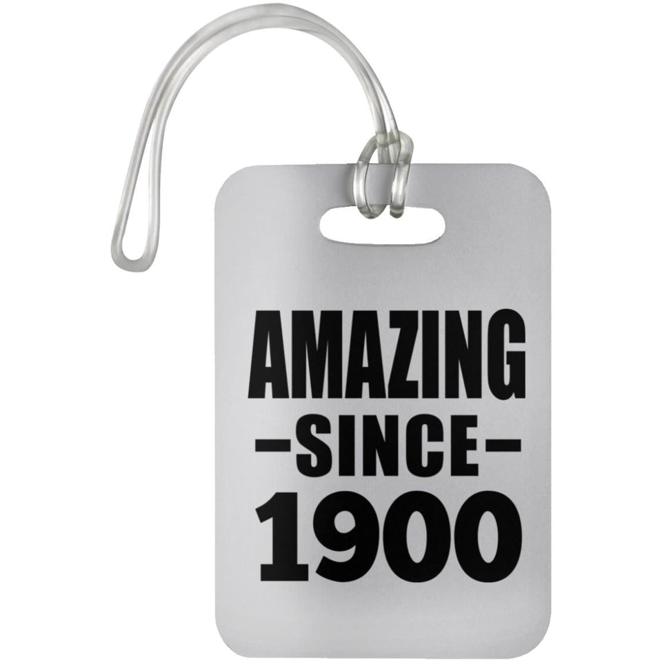 124th Birthday Amazing Since 1900 - Luggage Bag Tag