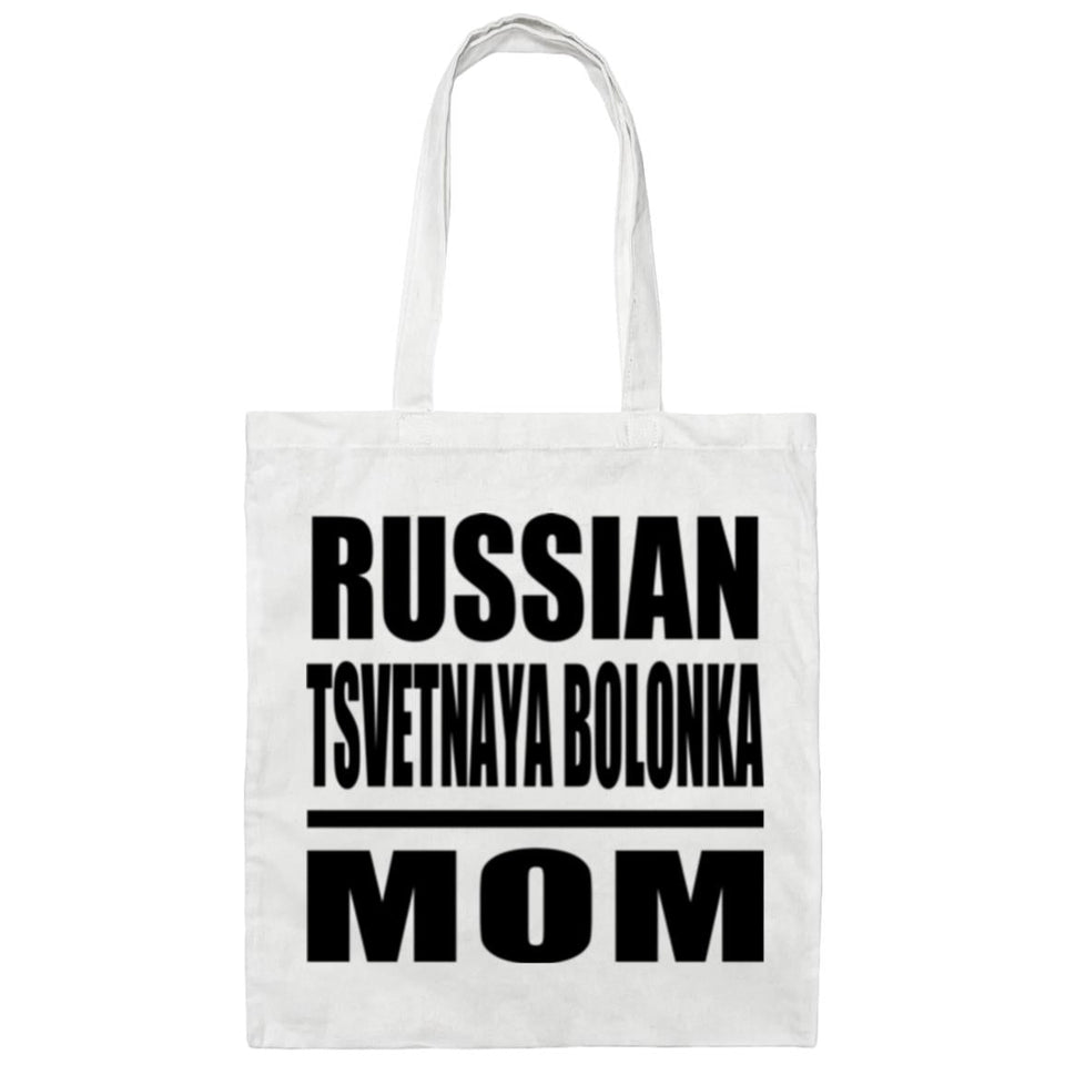 Russian Tsvetnaya Bolonka Mom - Tote Bag White