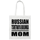 Russian Tsvetnaya Bolonka Mom - Tote Bag White