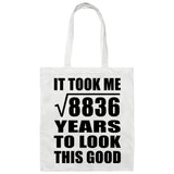 94th Birthday Took Square Root of 8836 Years To Look Good - Tote Bag White