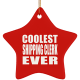 Coolest Shipping Clerk Ever - Star Ornament