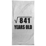 29th Birthday Square Root of 841 Years Old - Hand Towel