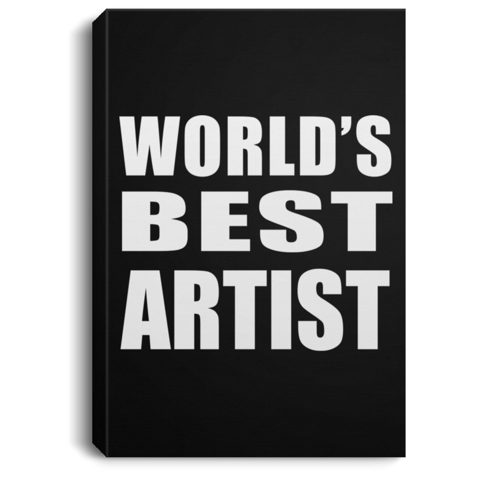 World's Best Artist - Canvas Portrait