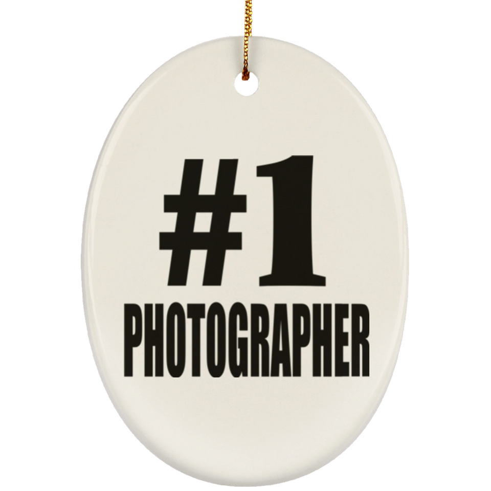 Number One #1 Photographer - Oval Ornament