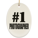 Number One #1 Photographer - Oval Ornament