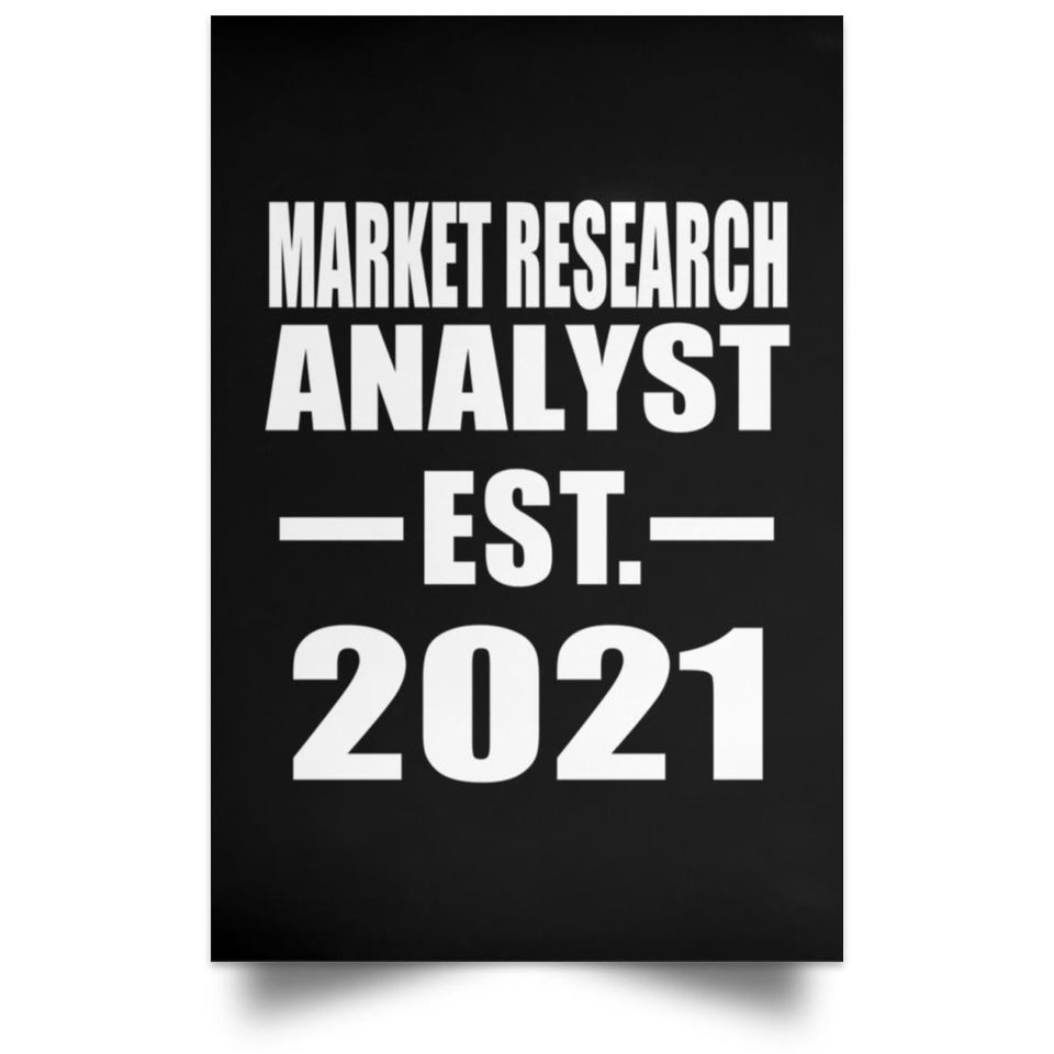 Market Research Analyst Established EST. 2021 - Poster Portrait