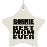 Bonnie Best Mom Ever - Star Ornament