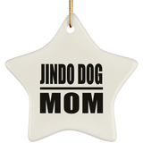 Jindo Dog Mom - Star Ornament