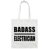 Badass Electrician - Tote Bag White