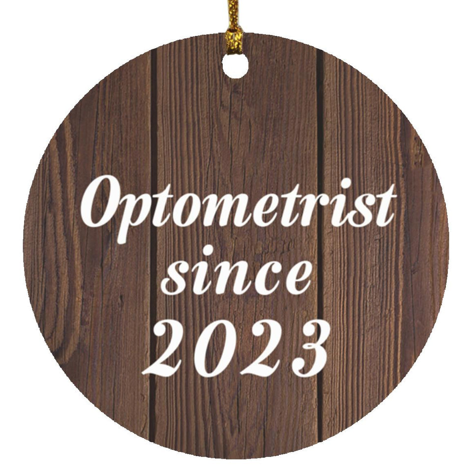 Optometrist Since 2023 - Circle Ornament D