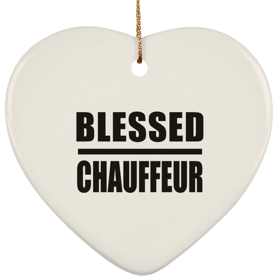 Blessed Chauffeur - Heart Ornament