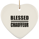 Blessed Chauffeur - Heart Ornament