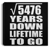 74th Anniversary Square Root of 5476 Years Lifetime To Go - Canvas Square