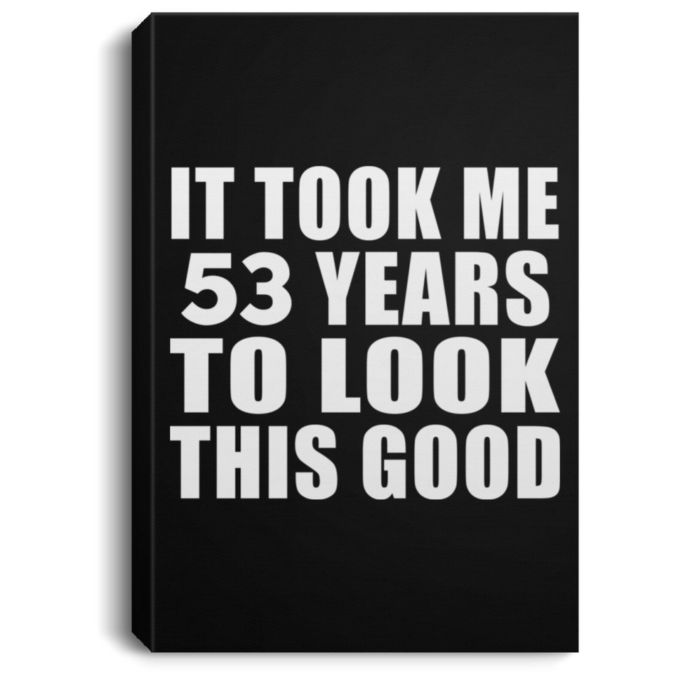 53rd Birthday Took Me 53 Years To Look This Good - Canvas Portrait