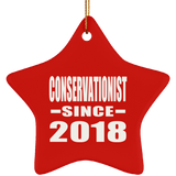 Conservationist Since 2018 - Star Ornament