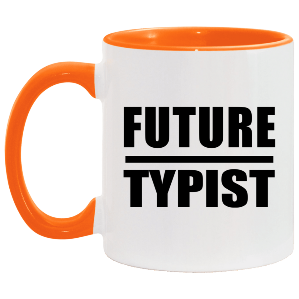 Future Typist - 11oz Accent Mug Orange