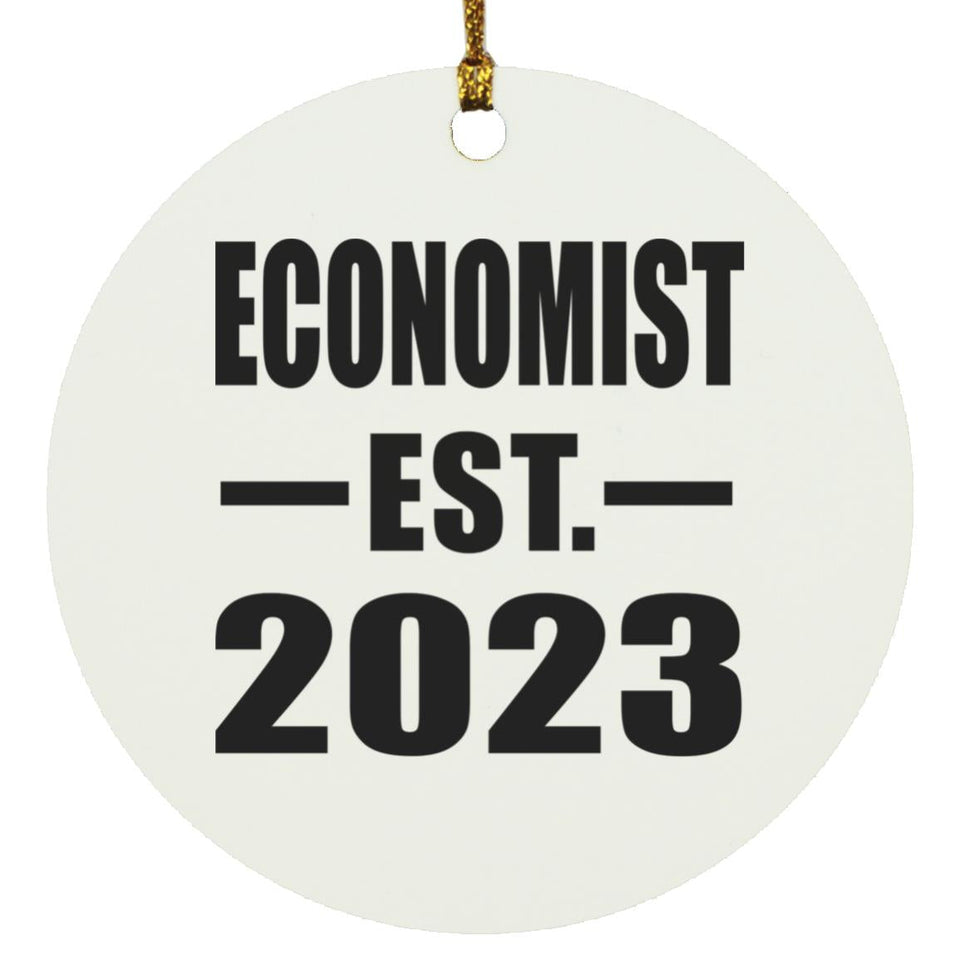 Economist Established EST. 2023 - Circle Ornament