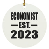 Economist Established EST. 2023 - Circle Ornament