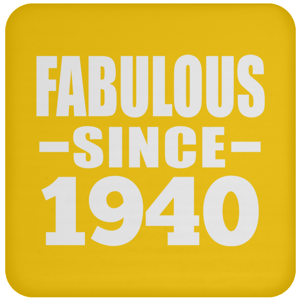 84th Birthday Fabulous Since 1940 - Drink Coaster