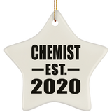 Chemist Established EST. 2020 - Star Ornament