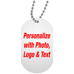 Personalized Custom Gift, Add Photo Logo Text Picture - Military Dog Tag