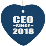 CEO Since 2018 - Heart Ornament