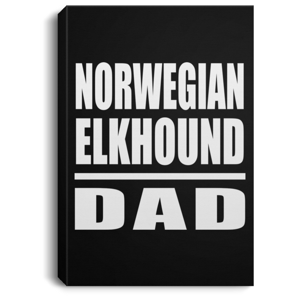 Norwegian Elkhound Dad - Canvas Portrait