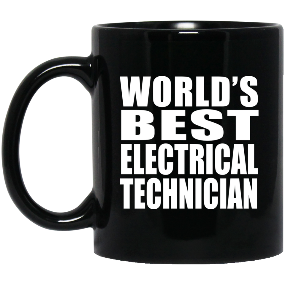 World's Best Electrical Technician - 11 Oz Coffee Mug Black