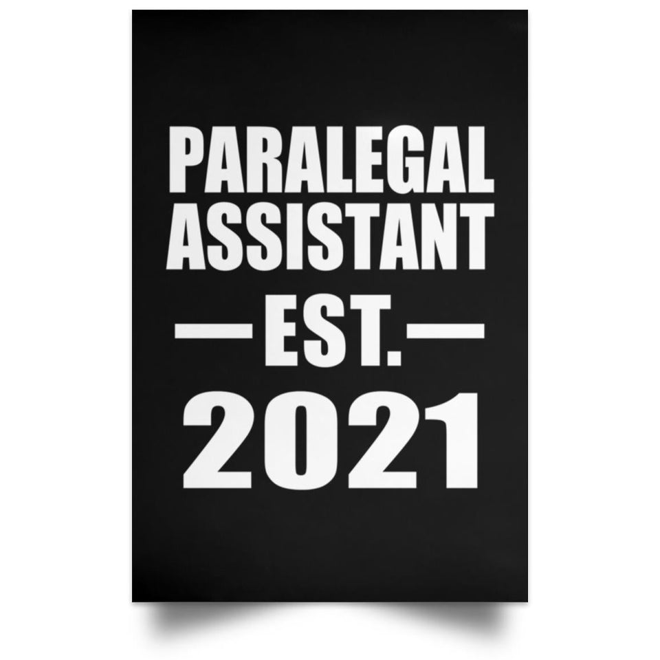 Paralegal Assistant Established EST. 2021 - Poster Portrait