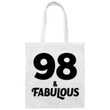 98th Birthday 98 & Fabulous - Tote Bag White