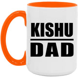 Kishu Dad - 15oz Accent Mug Orange